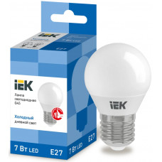 Лампа шар IEK LED G45 7Вт 230В 6500К E27 в Кокшетау
