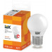 Лампа шар IEK LED G45 9Вт 230В 3000К E27 LLE-G45-9-230-30-E27