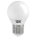 Лампа шар IEK LED G45 9Вт 230В 6500К E27 LLE-G45-9-230-65-E27