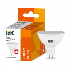 Лампа IEK LED MR16 3Вт 230В 3000К GU5.3 LLE-MR16-3-230-30-GU5