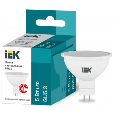 Лампа IEK LED MR16 софит 5Вт 230В 4000К GU5.3