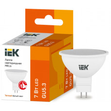 Лампа IEK LED MR16 7Вт 230В 3000К GU5.3 в Актау