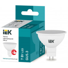 Лампа IEK LED MR16 7Вт 230В 4000К GU5.3 в Актобе