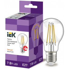 Лампа груша IEK LED A60 7Вт 230В 3000К E27 в Караганде