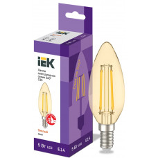 Лампа свеча IEK LED C35 5Вт 230В 2700К E14 в Актау
