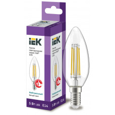 Лампа свеча IEK LED C35 5Вт 230В 4000К E14 в Актобе