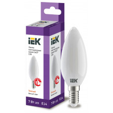 Лампа свеча IEK LED C35 7Вт 230В 3000К E14 в Актау