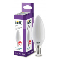 Лампа свеча IEK LED C35 7Вт 230В 4000К E14 в Актау