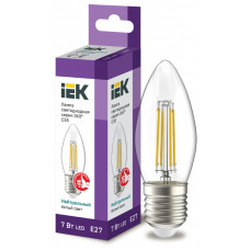 Лампа свеча IEK LED C35 7Вт 230В 4000К E27 в Актау