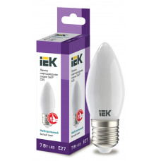 Лампа свеча IEK LED C35 7Вт 230В 4000К E27 в Актобе