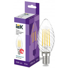 Лампа свеча IEK LED CT35 5Вт 230В 4000К E14 в Актау
