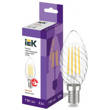Лампа свеча IEK LED CT35 7Вт 230В 3000К E14 в Актобе