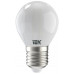 Лампа шар IEK LED G45 7Вт 230В 4000К E27 LLF-G45-7-230-40-E27-FR