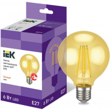 Лампа шар IEK LED G95 6Вт 230В 2700К E27 в Атырау