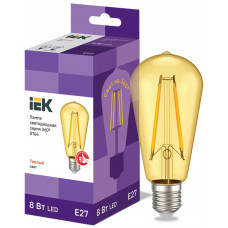 Лампа IEK LED ST64 8Вт 230В 2700К E27