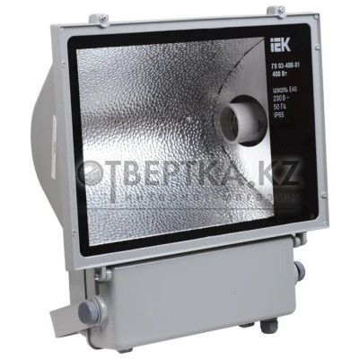 Прожектор серый симметричный IEK ГО03-400-01 400Вт E40 IP65 LPHO03-400-01-K03
