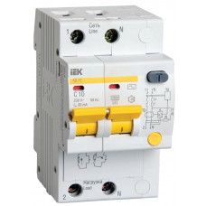 Дифференциальный автоматический выключатель IEK АД12 2Р 10А 30мА в Актобе