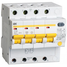 Дифференциальный автоматический выключатель IEK АД14 4Р 63А 30мА в Кокшетау