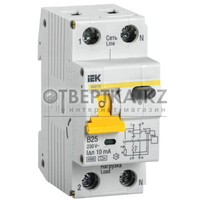 Автоматический выключатель IEK АВДТ 32 B25 10мА MAD22-5-025-B-10