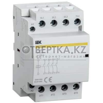 Контактор модульный IEK КМ40-40М AC/DC MKK21-40-40