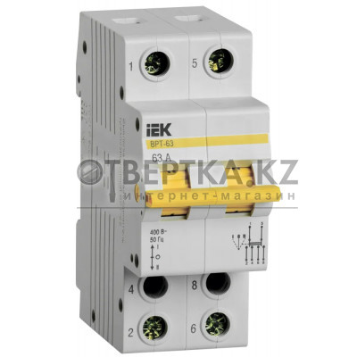 Выключатель-разъединитель трехпозиционный IEK ВРТ-63 2P 63А MPR10-2-063