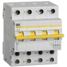 Выключатель-разъединитель трехпозиционный IEK ВРТ-63 4P 50А в Шымкенте