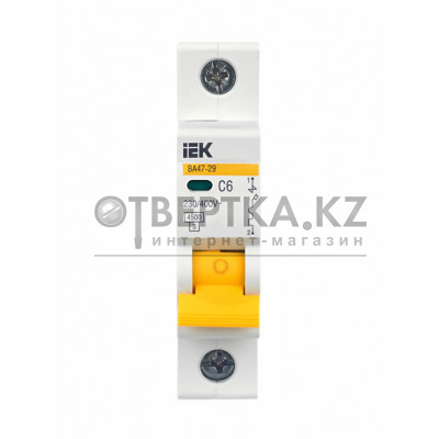 Автоматический выключатель IEK ВА47-29 1P C MVA20-1-006-C