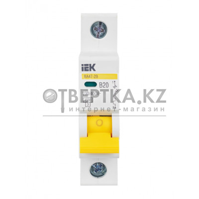 Автоматический выключатель IEK ВА47-29 1P B MVA20-1-020-B