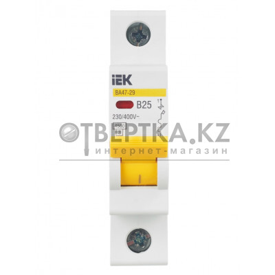 Автоматический выключатель IEK ВА47-29 1P B MVA20-1-025-B