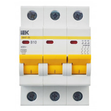 Автоматический выключатель IEK ВА47-29 3P B MVA20-3-010-B