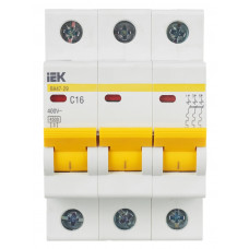 Автоматический выключатель IEK ВА47-29 3P C MVA20-3-016-C в Актау