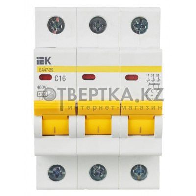 Автоматический выключатель IEK ВА47-29 3P C MVA20-3-016-C