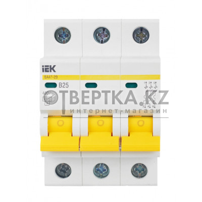 Автоматический выключатель IEK ВА47-29 3P B MVA20-3-025-B
