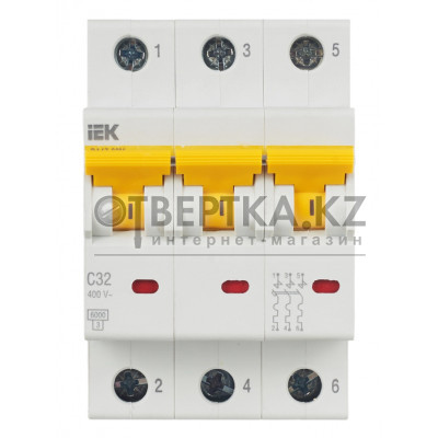Автоматический выключатель IEK ВА47-60M 3P C MVA31-3-032-C