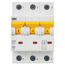 Автоматический выключатель IEK ВА47-60M 3P C MVA31-3-050-C в Караганде