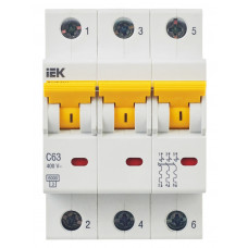 Автоматический выключатель IEK ВА47-60M 3P C MVA31-3-063-C в Атырау