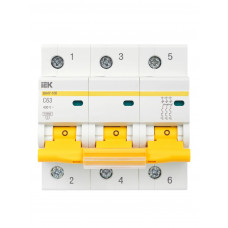 Автоматический выключатель IEK ВА47-100 3P C MVA40-3-063-C в Актобе