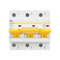 Автоматический выключатель IEK ВА47-100 3P D MVA40-3-080-D в Кокшетау