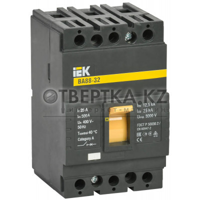 Автоматический выключатель IEK ВА88-32 3Р 25А 25кА SVA10-3-0025