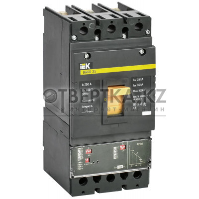Автоматический выключатель IEK ВА88-35 3Р 250А 35кА с электронным расцепителем MP 211 SVA31-3-0250