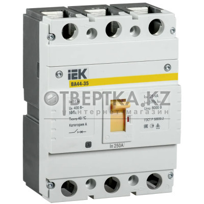 Автоматический выключатель IEK ВА44 35 3Р 250А 25кА SVA4410-3-0250