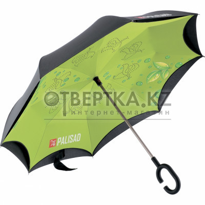 Зонт-трость обратного сложения, эргономичная рукоятка с покрытием Soft ToucH. PALISAD 69700