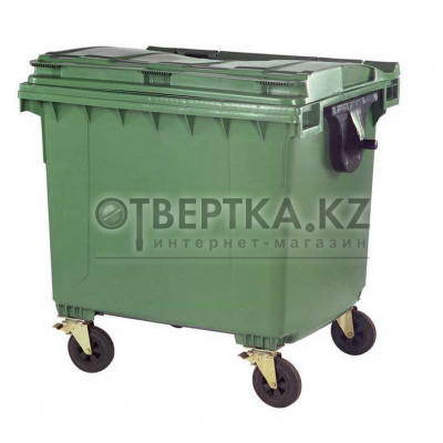 Передвижной мусорный контейнер с крышкой 1100 л. Intellpack 1100-Б ТУ 1100-Б ТУ 22.29.29-027-56910145-202