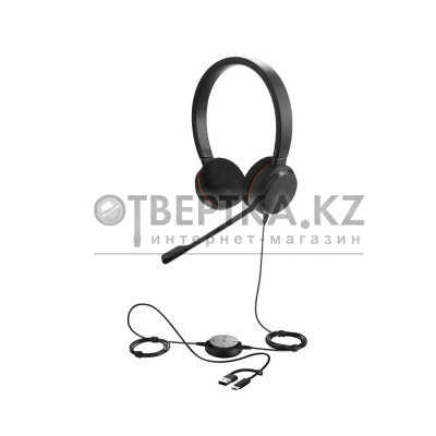Гарнитура Jabra EVOLVE 20 Stereo MS USB C/A adapter 4999-823-169