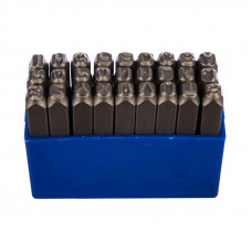 Набор ударных клейм KING TONY 11427SQ05 латинские буквы 5мм 27шт.