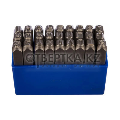 Набор ударных клейм KING TONY 11427SQ05 латинские буквы 5мм 27шт.