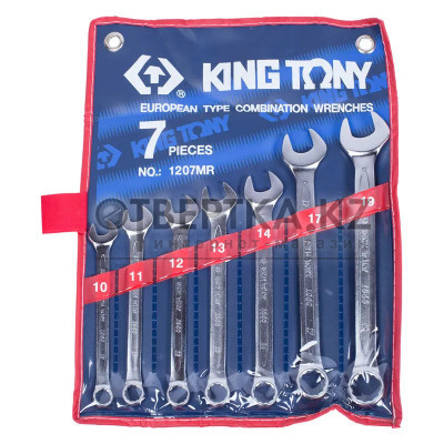 Набор комбинированных ключей KING TONY 1207MR 10-19мм 7шт.
