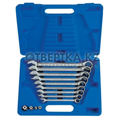 Набор комбинированных трещоточных ключей KING TONY 8-19 мм 13шт 13113MR