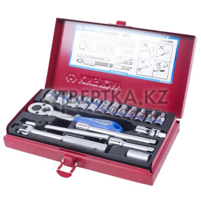 Набор торцевых головок KING TONY с принадлежностями 1/4