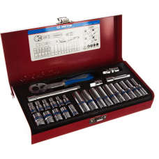 Набор торцевых головок KING TONY с принадлежностями 1/4